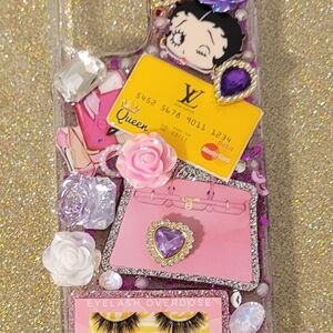 Purple and Pink Decorative Phone Case